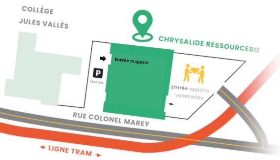 plan depot ressourcerie chrysalide
